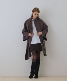 GRACE CONTINENTAL ストール付リバージップブルゾン