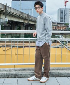 WEGO 【ウエストゴム/ユニセックス着用ITEM】コーデュロイイージーストレートパンツ