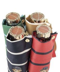 MOONBAT POLO RALPH LAUREN 折りたたみ傘 ボーダーストライプ POLO BEAR