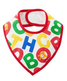 MIKI HOUSE HOT BISCUITS ロゴ総柄 スタイ はっ水