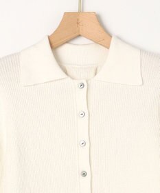 組曲 L 【WEB限定】ミニブークレー襟付きニットポロ