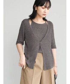 Green Parks テープヤーンドッキングニットプルオーバー