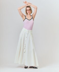 GRACE CONTINENTAL サーキュラーデニムスカート