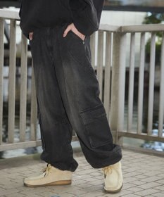 WEGO スウィッチングデニムカーゴパンツ