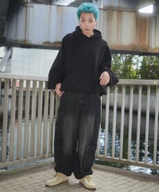 WEGO スウィッチングデニムカーゴパンツ