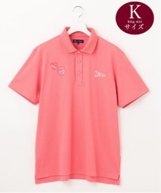 23区GOLF 【キングサイズ】ハニカムカノコ 半袖ポロシャツ