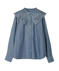 earth music&ecology ２ｗａｙ刺繍衿ブラウス