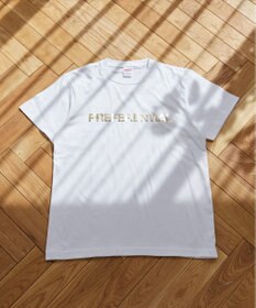 WEGO 【ANGIE VINTAGE】フロッキーロゴプリントTシャツ