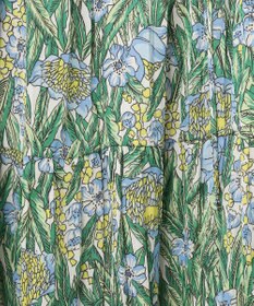 GRACE CONTINENTAL フラワープリントティアードミニワンピース