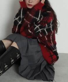 WEGO 【2025年秋冬新作】シャギーパターンニットBIGプルオーバー