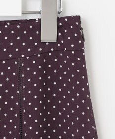J.PRESS LADIES 【洗える】 ドットプリント フレアー スカート
