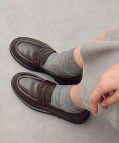 INTER-CHAUSSURES 【FABIO RUSCONI】ラウンドトウ厚底ローファー