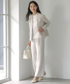 J.PRESS LADIES L 【セットアップ対応】セラテリーダブルクロス セミワイド パンツ