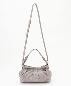 LA BAGAGERIE シープレザー　ギャザーミニバッグ