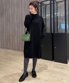 UNFILO 【洗える】チュニック ニットワンピース