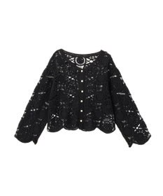 AMERICAN HOLIC クロシェニットVネックカーディガン