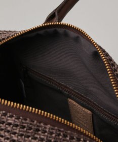 russet ナイロンラフィアミニボストンバッグ(CE-1715)