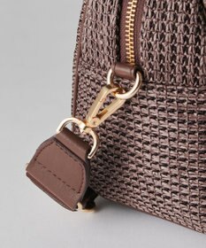 russet ナイロンラフィアミニボストンバッグ(CE-1715)