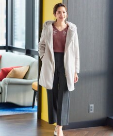 Tiaclasse 【洗える】刺繍リブニットトップス