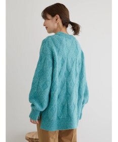 AMERICAN HOLIC Ｍｉｘヤーンモックネックケーブルニットプルオーバー