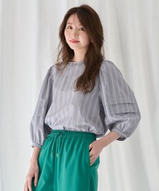 ANY 【UVカット/抗菌防臭/吸水速乾】エニィファンクション袖タックブラウス