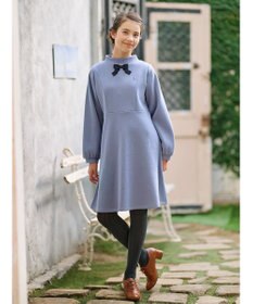 組曲 KIDS 【150-160cm】リボンタイ ワンピース