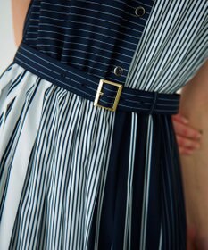 GRACE CONTINENTAL ストライププリントワンピース