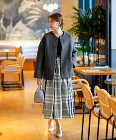 Tiaclasse 【洗える】刺繍リブニットトップス