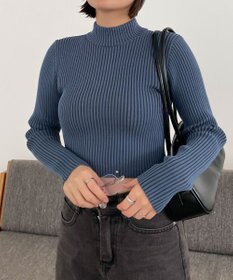 WEGO リブハイネックショートニット