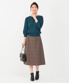 ANY SIS 【洗える】パフスリーブ ニット