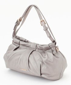 LA BAGAGERIE シープレザー　ギャザーミニバッグ