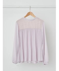 earth music&ecology レースプリーツブラウス