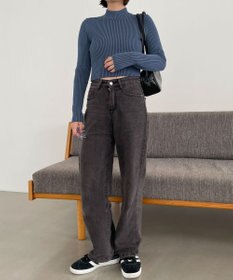 WEGO リブハイネックショートニット