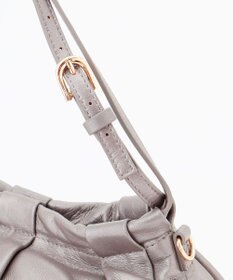 LA BAGAGERIE シープレザー　ギャザーミニバッグ