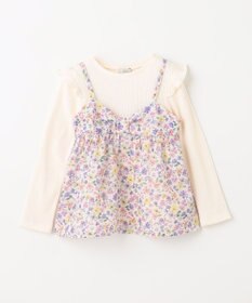 ANY KIDS 花柄キャミセット 長袖 Tシャツ