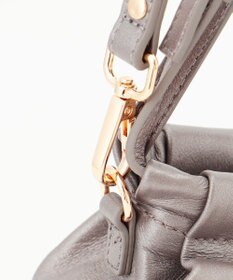 LA BAGAGERIE シープレザー　ギャザーミニバッグ