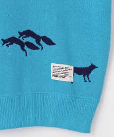 PW CIRCULUS 【こだわりシルエット/手洗い可】【WOMEN】フォックスモチーフニット