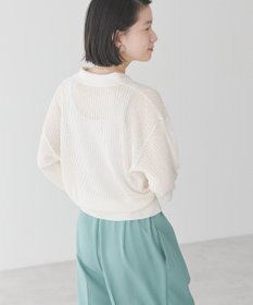 AMERICAN HOLIC メタルライクニットポロ