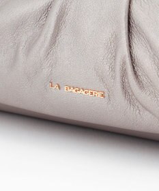 LA BAGAGERIE シープレザー　ギャザーミニバッグ