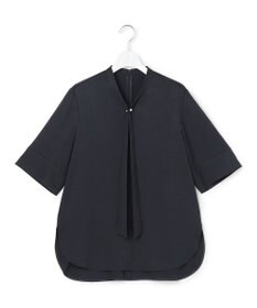 ICB 【先行予約】ストレッチシルキーツイル タイブラウス