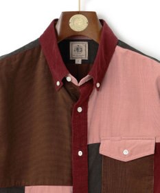 J.PRESS MEN コーデュロイパッチワークシャツ