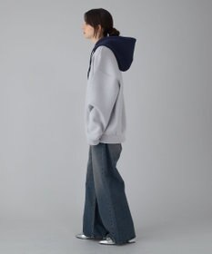 WEGO 【ユニセックス着用ITEM/MLサイズ展開】ワンポイントバイカラープルパーカー