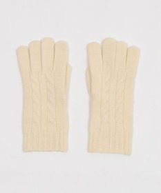 WEGO 【スマホ対応】ケーブル編みニットグローブ