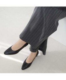 Pointer 【3.5cmヒール】日本製 高級本革ローヒールパンプス