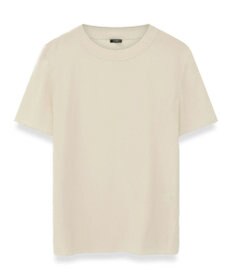 JOSEPH 【洗える】クレープ  ド  ソワ　クルーネックTシャツ