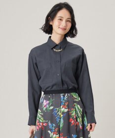 自由区 【洗える】ドビーオックスストレッチシャツ アウター