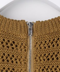 自由区 【カトリエムブーケ】Tricot en cupro バックジッププルオーバー