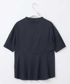 J.PRESS LADIES プレーティングジャージー ペプラム カットソー