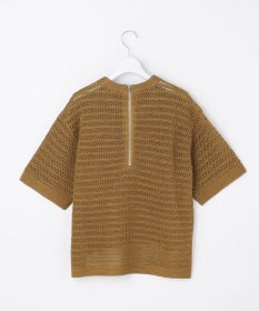 自由区 【カトリエムブーケ】Tricot en cupro バックジッププルオーバー