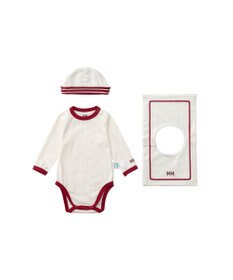 HELLY HANSEN 【べビー】マイファーストHH ロングスリーブマリンロンパースセット